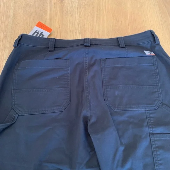 Duluth Trading Co Women’s 40 Grit Relaxed Leg Black Pants Size 14 Long Stretch - Picture 7 of 15